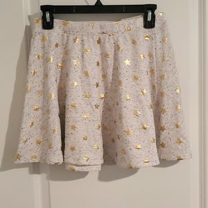 Girls SO Grey with Gold Stars skirt